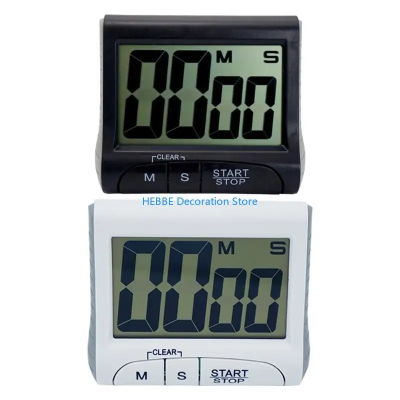 B0KC Large Display Kitchen Timer Convenient Digital Kitchen Timer With Back And Loud Alarm For Cooking