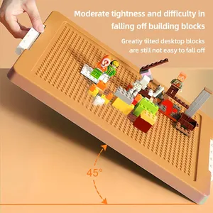 Spielzeugspeicherbox -Konstruktionsblöcke für geformte Ziegelkappen, stapelbarer Halter für Kinder, Kinderbehälter, Spielzeugbehälter, Sonstiges, Organisator, Organisator 8 Hauptverkaufskorb mit Deckel - №6