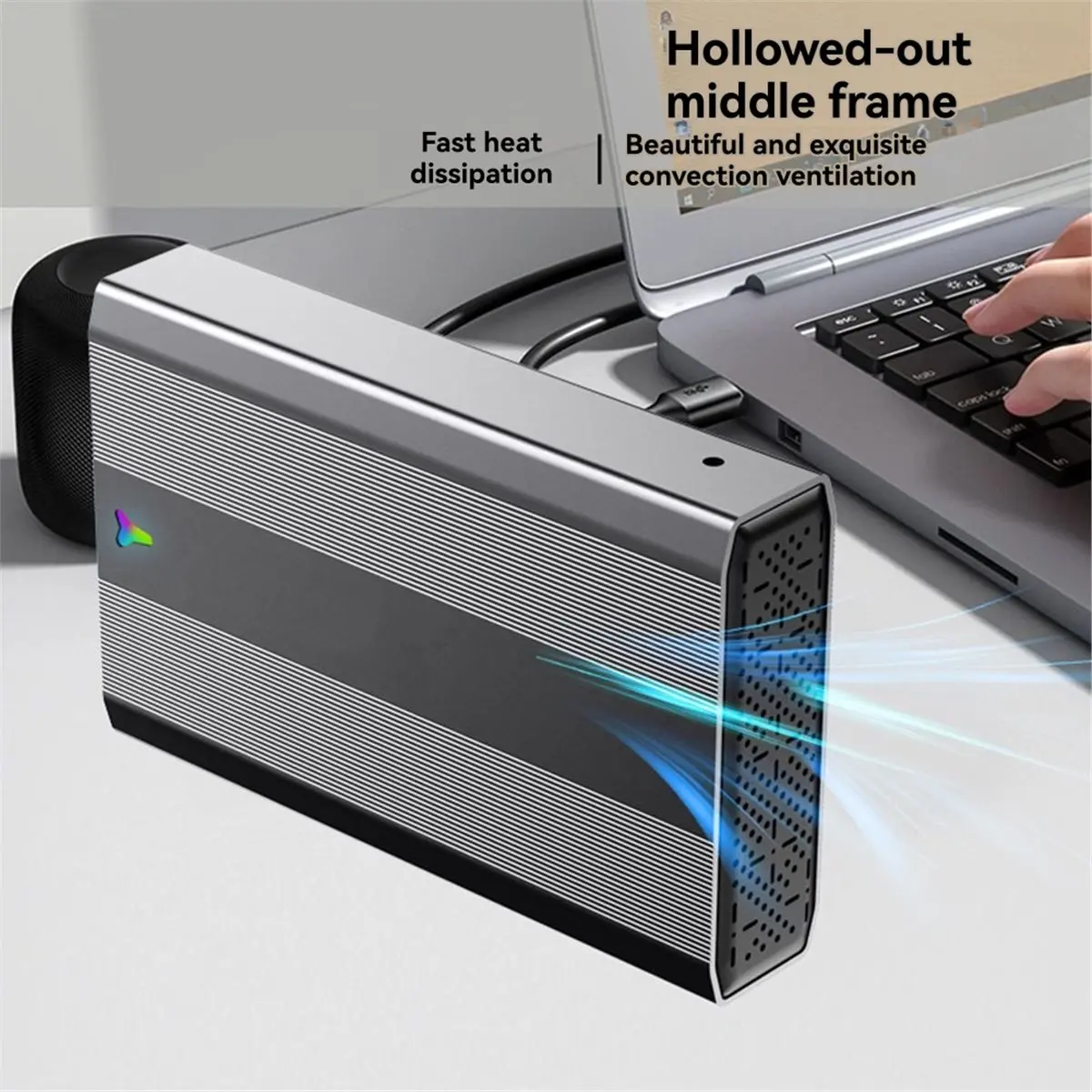 

Корпус для жесткого диска 3,5 дюйма, адаптер SATA-USB 3.1 Type-C, внешний бокс для SSD 2,5/3,5 дюйма