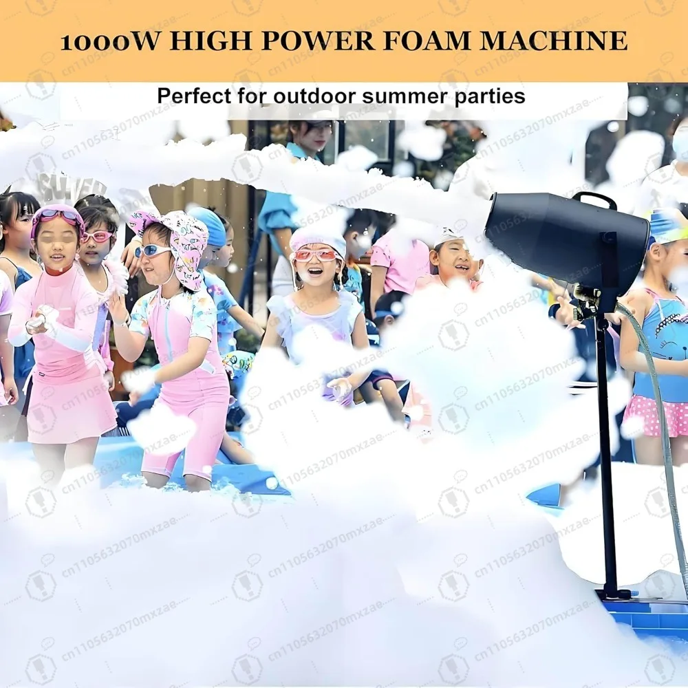 

1000W Large Foam Machine - Foam Maker Cannon with 5 Foam Particle Bags Adjustable Angle, Suitable for Backyard Pool Parties