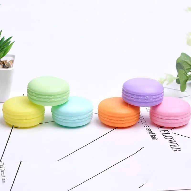 6 PCS/Set Mini Macaron Box Travel Portable Jewelry Organizer Box Beads Organizer Eye Cream Dispensation Box Cute Candy Color