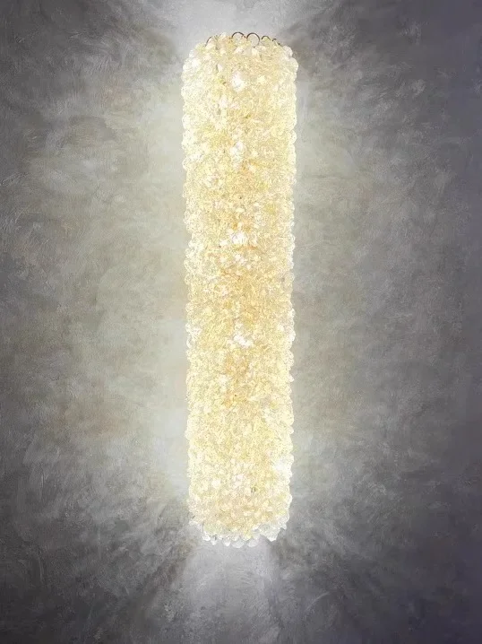

Light luxury crystal wall lamp, living room, bedroom, dining room, postmodern, simple, atmospheric, high-end villa