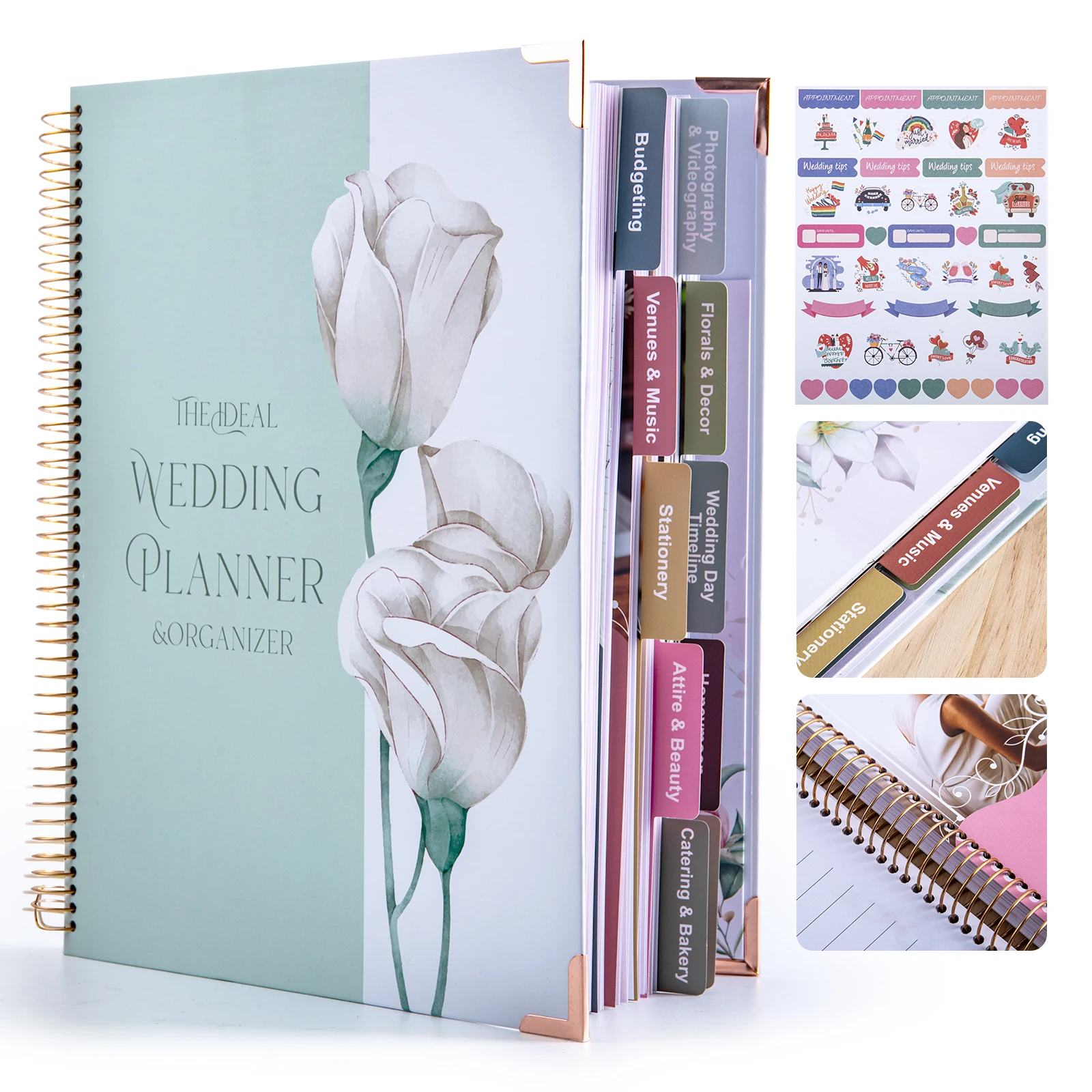

Goture Gratitude Journal,Daily Guided Notebook with Prompts for Thankfulness,Reflections,Spiral Bound Hardcover for Mindfulness