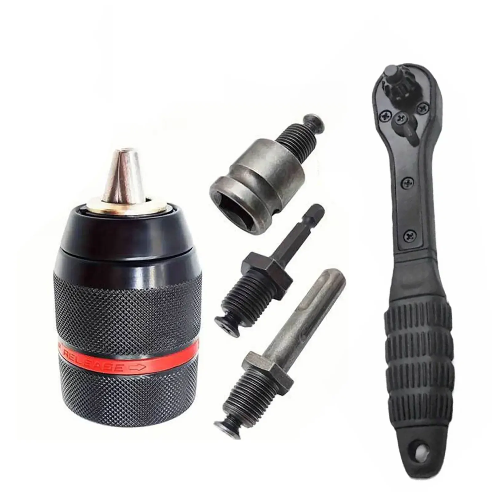 

Heavy-Duty Drill Chuck Key Tool: Dual-Size 12.7mm/17.5mm Gear Wrench, Precision Engineered for Easy Bit Changes, Versatile Fastening Wrench for DIY Enthusiasts, Professional Tradespeople, Home Maintenance & Daily Renovation Needs
