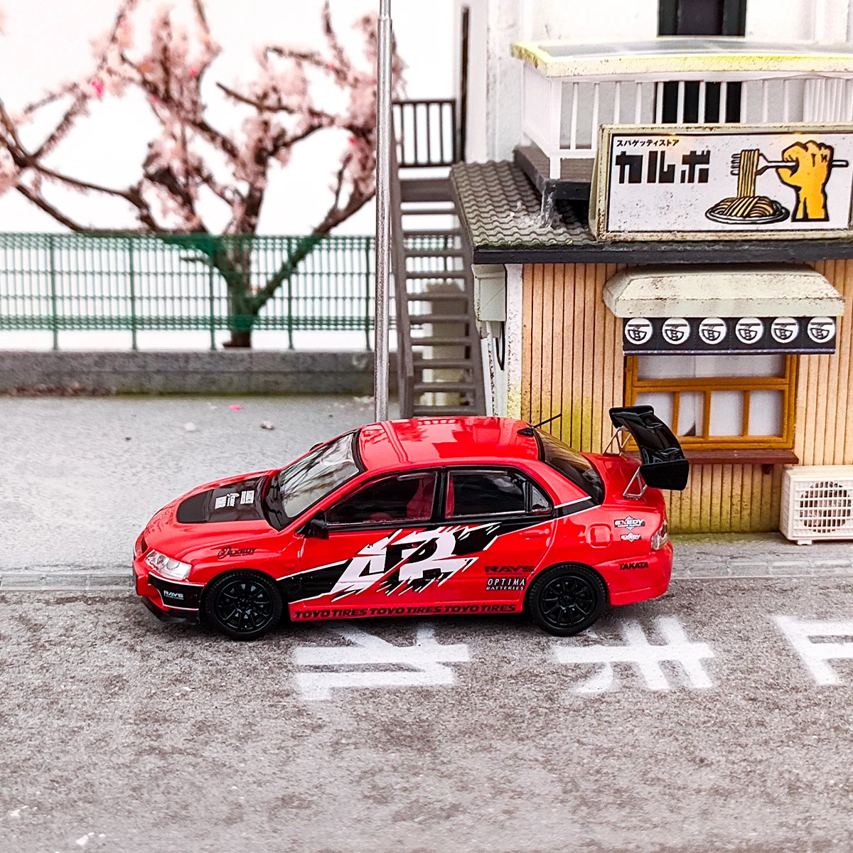 سرعة GT-Lancer EVO 9 نموذج سيارة دييكاست ، 1:64