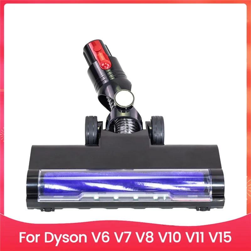 A94E-رأس فرشاة الأرضية الكهربائية لدايسون V7 V8 V10 V11 V15 قطع غيار المكنسة الكهربائية مع أضواء الغبار LED