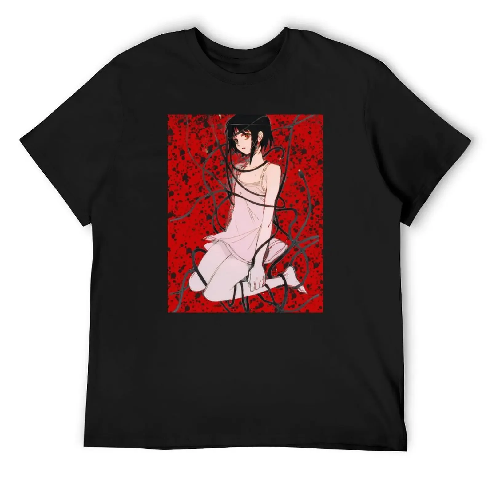 16 Colors, Serial Experiments Lain T-Shirt anime cotton graphic tees mens clothes