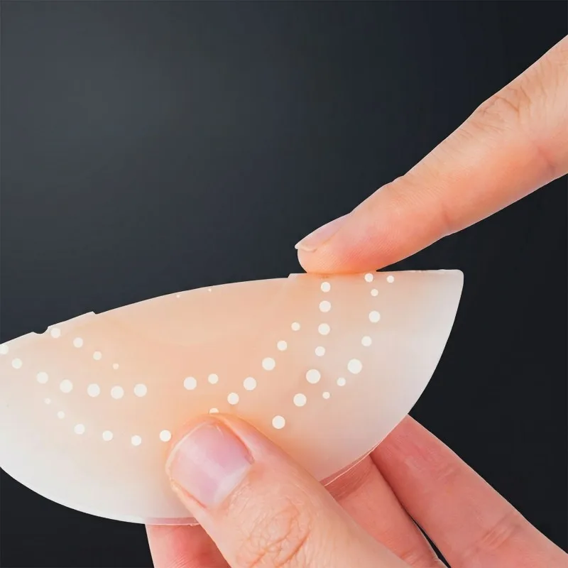 2/10pcs Breathable Nipple Covers Sweatproof Silicone Ultra Thin Seamless Adhesive Breast Stickers Reusable Invisible Bra Pads view 4