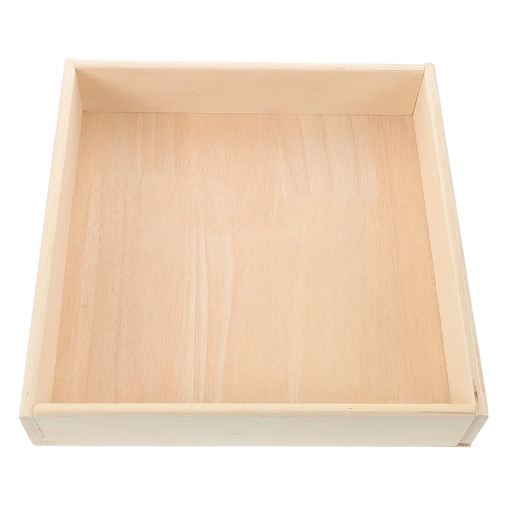 Houten zandspeelbak voor kinderen Zandbak voor peuters Vierkant ontwerp Montessori zandbak voor gebruik binnen en buiten - Zandbak voor kinderen