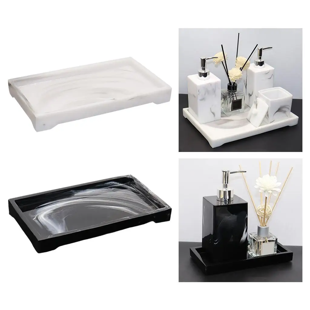 

Поднос для туалетного столика, поднос для ванны ручной работы из смолы с ножкой, комод, столешница, органайзер для посуды для салфеток, свечей, мыла, шампуня, домашний декор