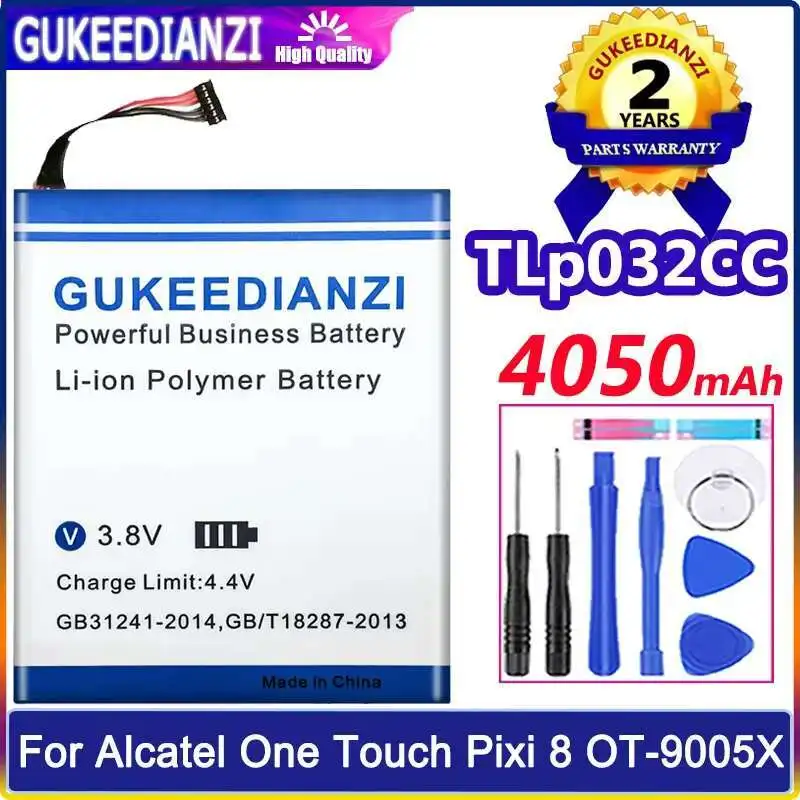 Аккумулятор мобильного телефона 4050 мАч, безопасный для Alcatel One Touch Pixi 8 8,0 3G 9005X OT-9005X Tlp032cc, прочный Аккумулятор мобильного телефона 4050 мАч, безопасный для Alcatel One Touch Pixi 8 8,0 3G 9005X OT-9005X Tlp032cc, прочный