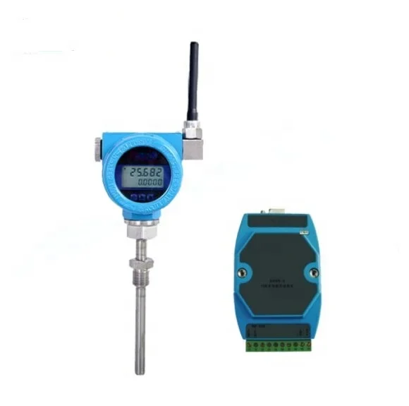 3.6V Lithium Battery Powered 1/2NPT Wireless Lora Temperature Transmitter