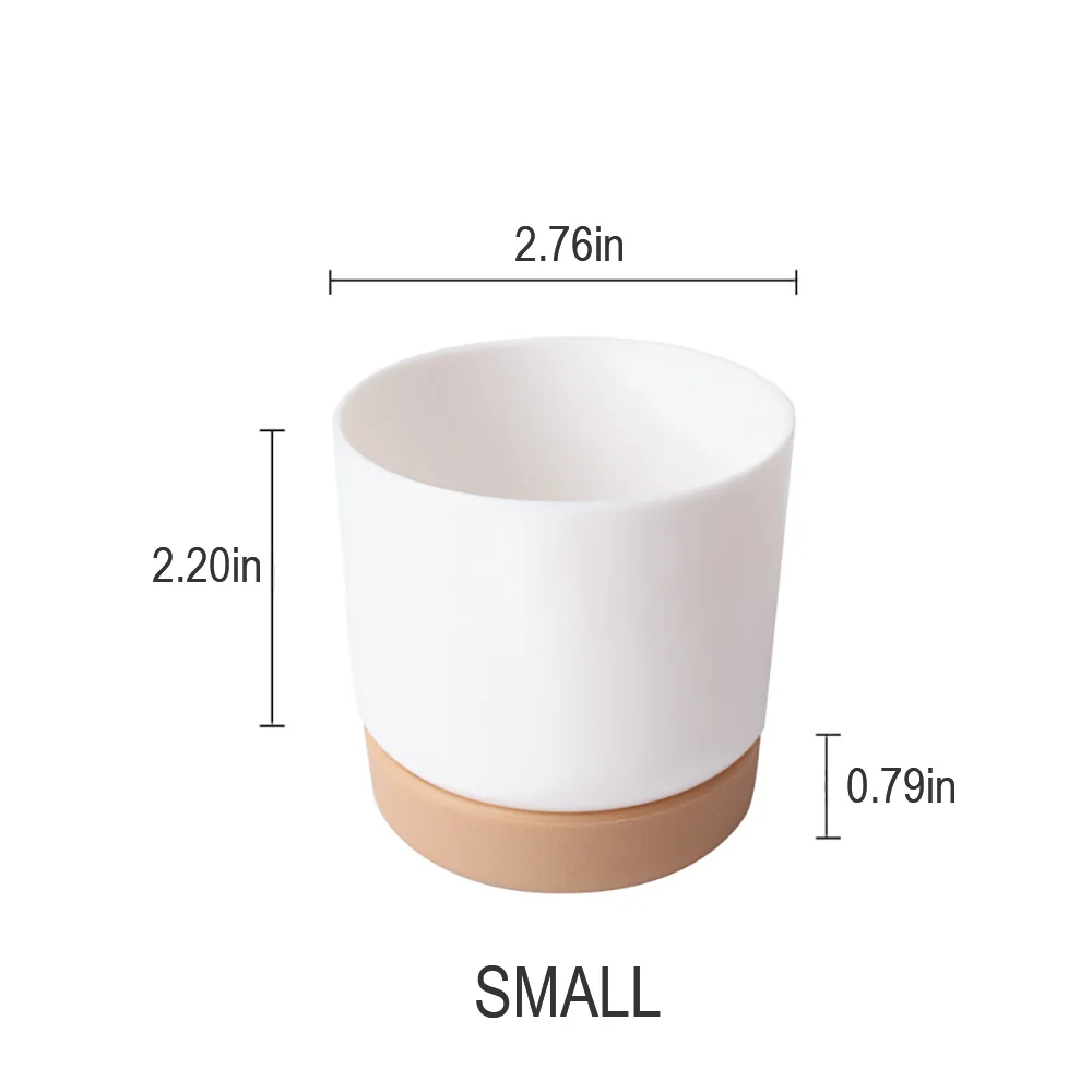 Double Succulents Flower Pots Planter Creative Vase Green Plants Pot Vase Table Decoration Flower Pots For Garden Home Decor