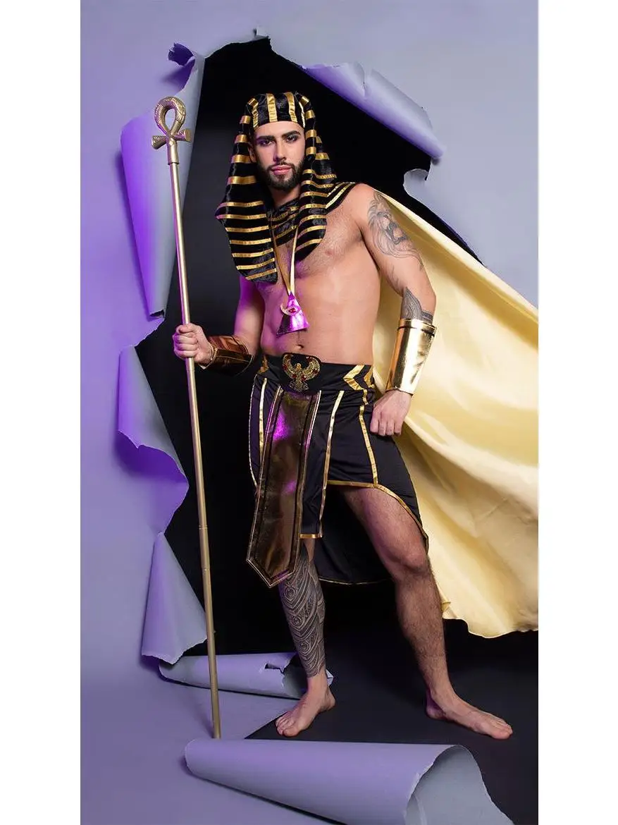 

Pharaoh COS Costume Halloween Party Wear Women's Traditional Chinese Clothing Stage Performance Outfit Party Accessory