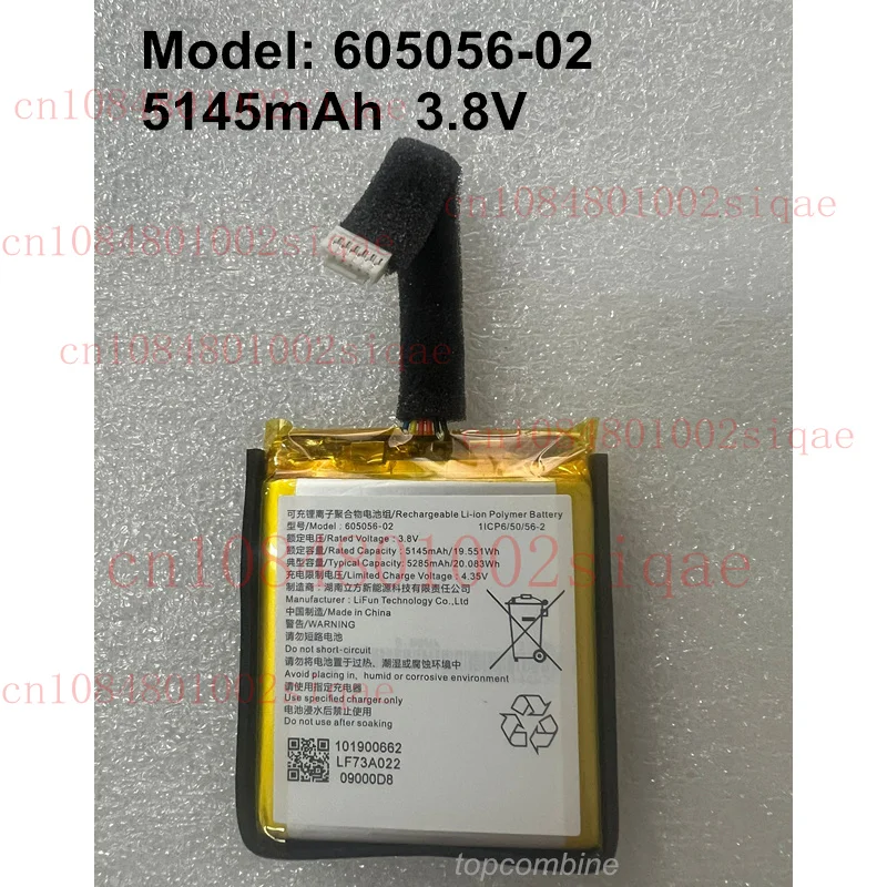 

New Original 605056-02 Battery For Hikvision fluorite Law enforcement instrument