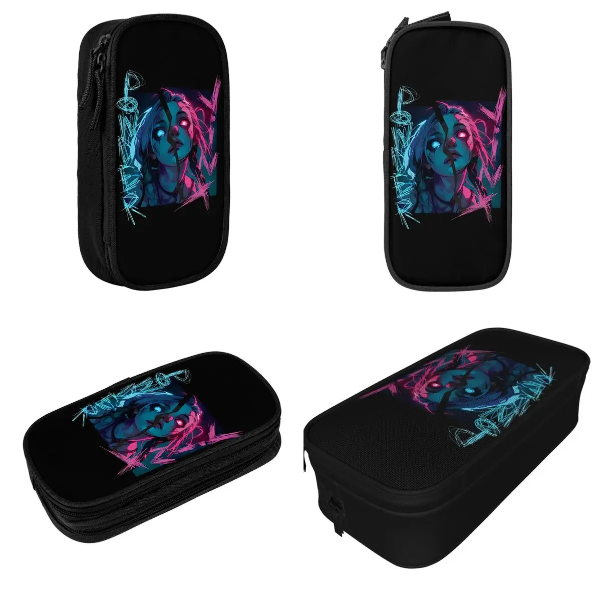 Arcane Jinx Pencil Cases Classic Pen Bag Student Big Capacity School Supplies Zipper Pencil Box