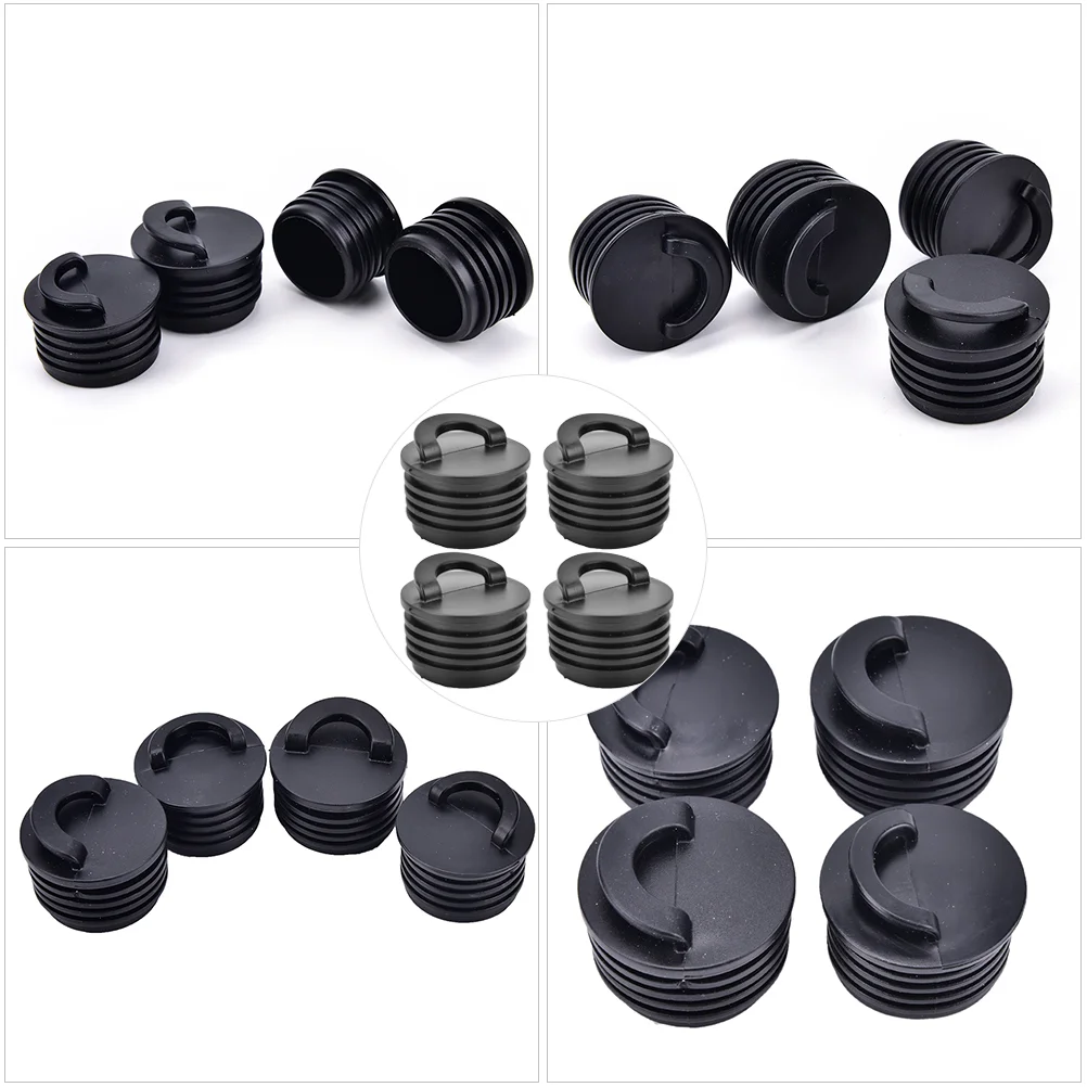 4 Pcs Kayak Drain Plug Boat Hole Plugs Replacement Supplies Scupper Universal Rubber Kit DrainPlug