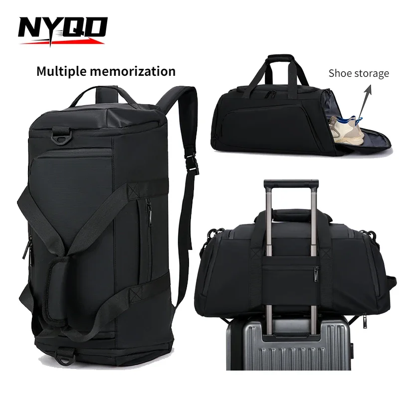 Large Capacity Men Luggage Travel Bag Dry Wet Separation Package for Male Waterproof Sports Fitness Backpacks Duffle Bag Women