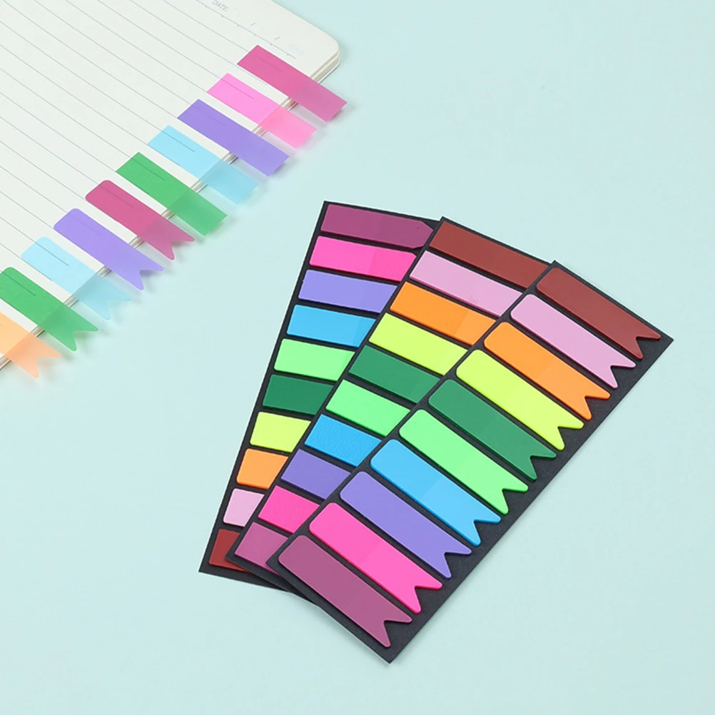

300Pcs Portable Sticky Tabs Self-Adhesive Book Tabs Compact Convenient Page Markers Multi-Function Reading Flags