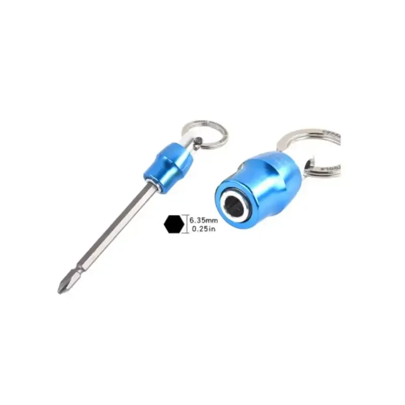 VESSEL QB-10B 퀵 캐치 볼 키체인 1/4인치 육각 샹크 스크루드라이버 헤드 나사 어댑터