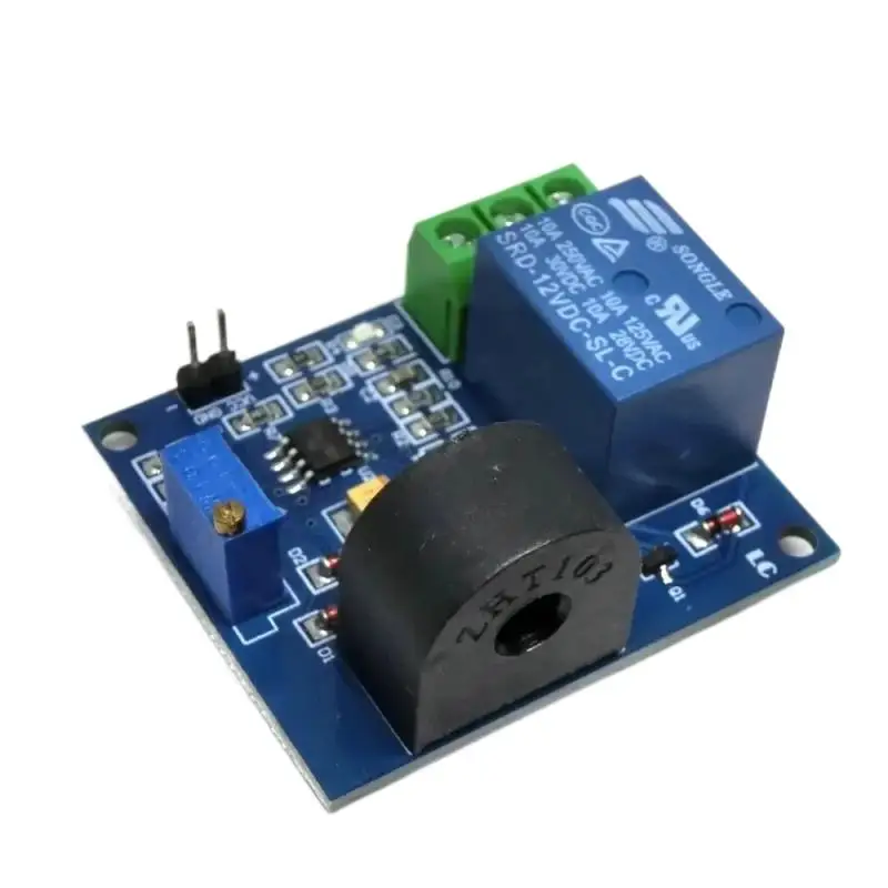 Module de relais de Protection contre les surintensités 5A, carte de détection de courant AC, relais 5V/12V/24V, transformateur de courant ZMCT103C
