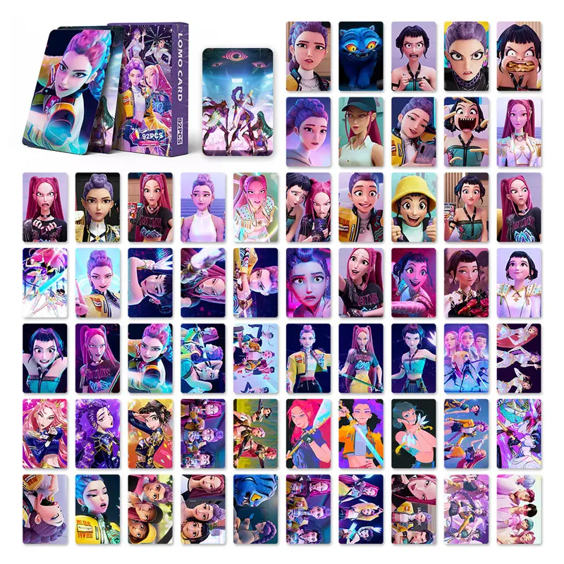 

K-pop аниме мультфильм двусторонние лазерные карты высококачественные наклейки для карт для студентов модный коллекционный подарок