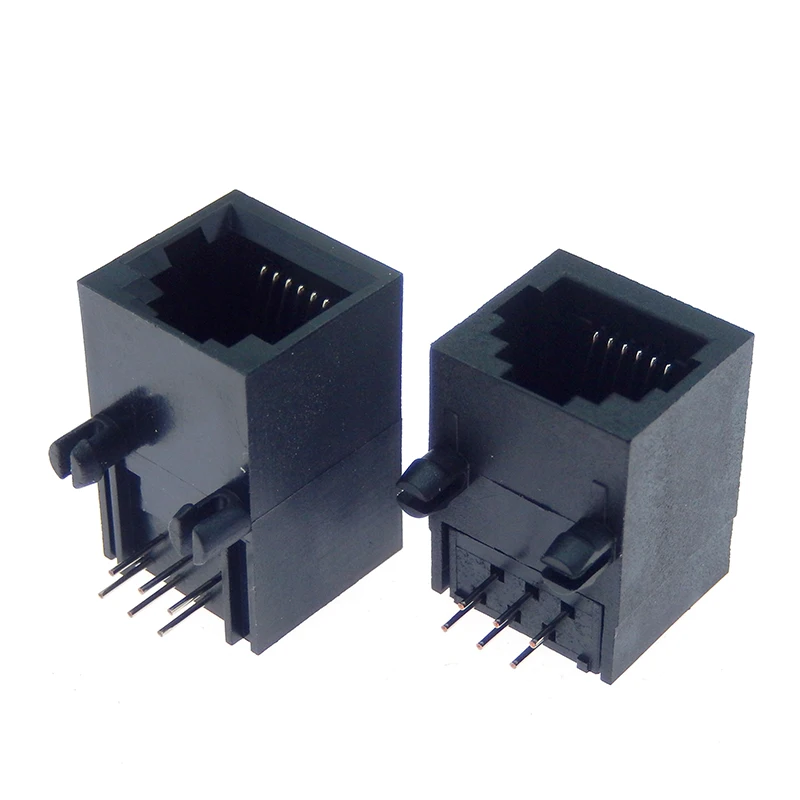 5Pcs RJ12 6P6C RJ11 PCB Mount Telephone Modular Connector Socket Interface Crystal Female Socket Telephone For Plug Jack