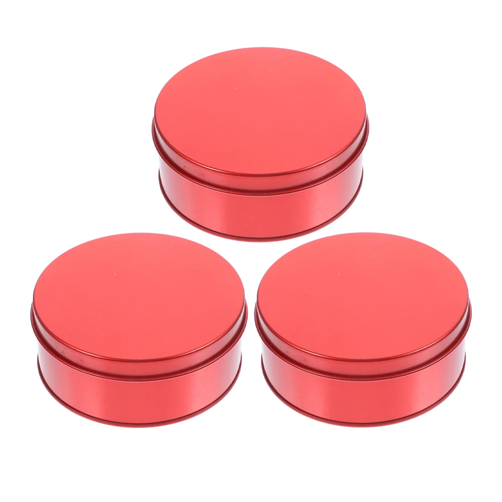 

3 Pcs Tinplate Box Cookie Boxes Empty Cans Loose Tea Storage Containers Tins Cupcake Biscuit Halloween