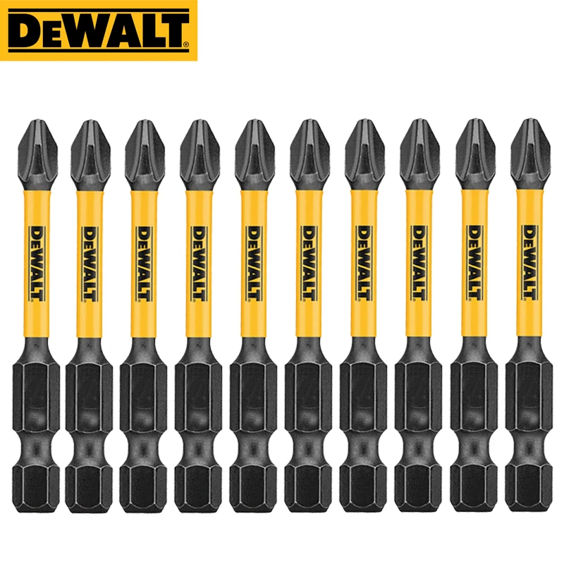 DEWALT PH2 SL8 Philips Slotted Drill Bits Series 10X 20X 89MM 63.5MM 57MM 50MM 25MM Original Screwdriver Batch Header