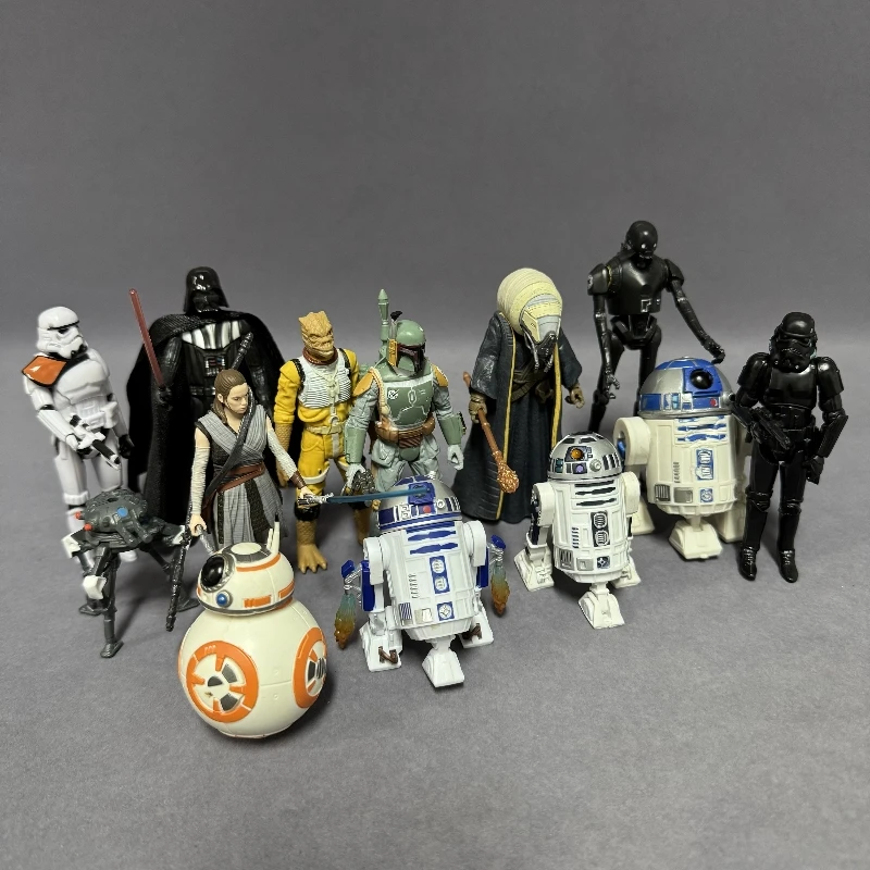 

Новый робот-пилот «Звездные войны», черный воин, игрушечная модель робота, фигурка 3,75 дюйма, коллекционные украшения для рабочего стола, игрушка