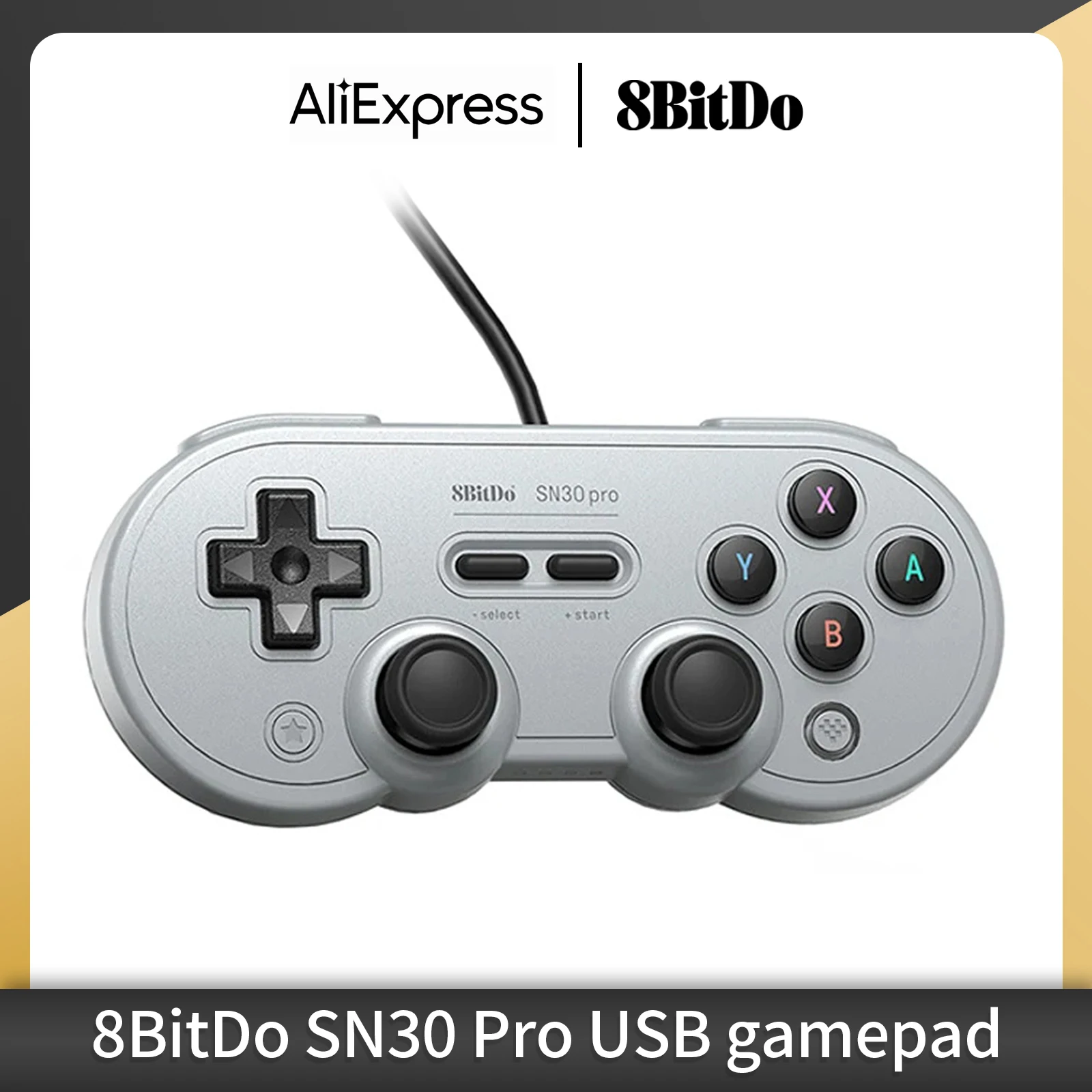 8bitdo SN30 Pro USB Gamepad konsola przewodowa Joystick dla Nintendo przełącznik okna pary Raspberry Pi szary edycja