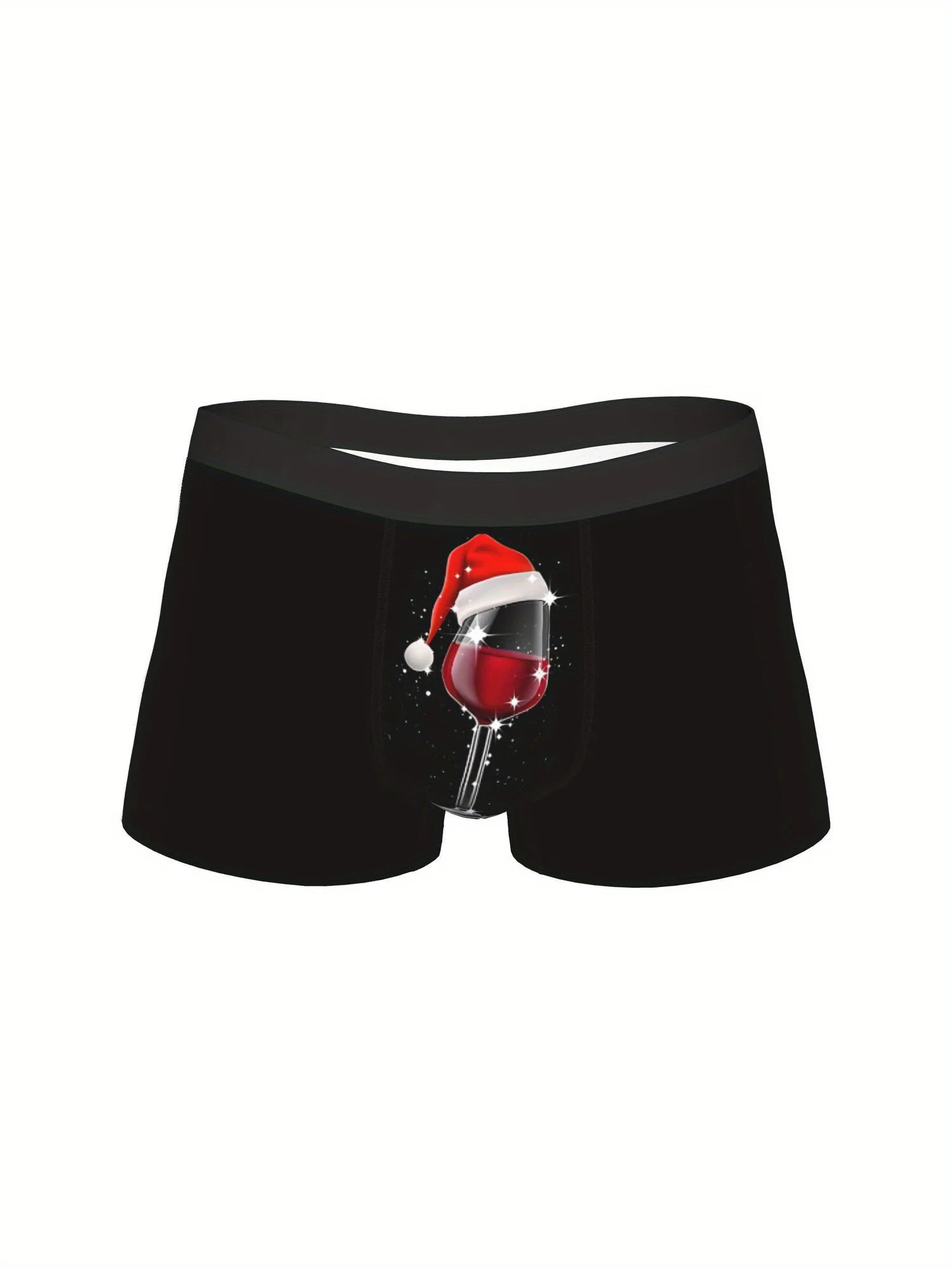 Wine Glasses with Santa Hats Make Christmas Enjoyable, And Breathable Men'S Underwear Provides with Ventilation