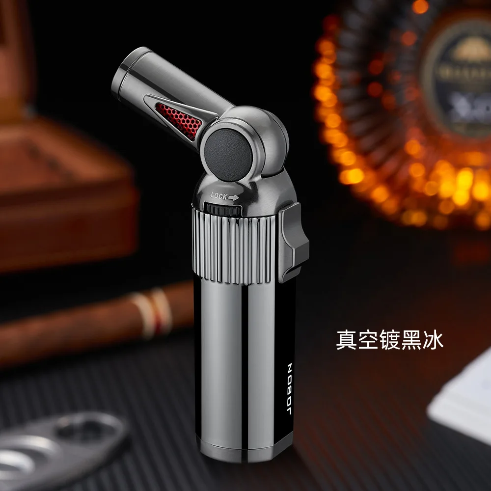 Jobon Foldable Windproof Butane Torch Lighter Fixed Fire Burning Candle Camping Fire Outdoor Barbecue Tool Gifts