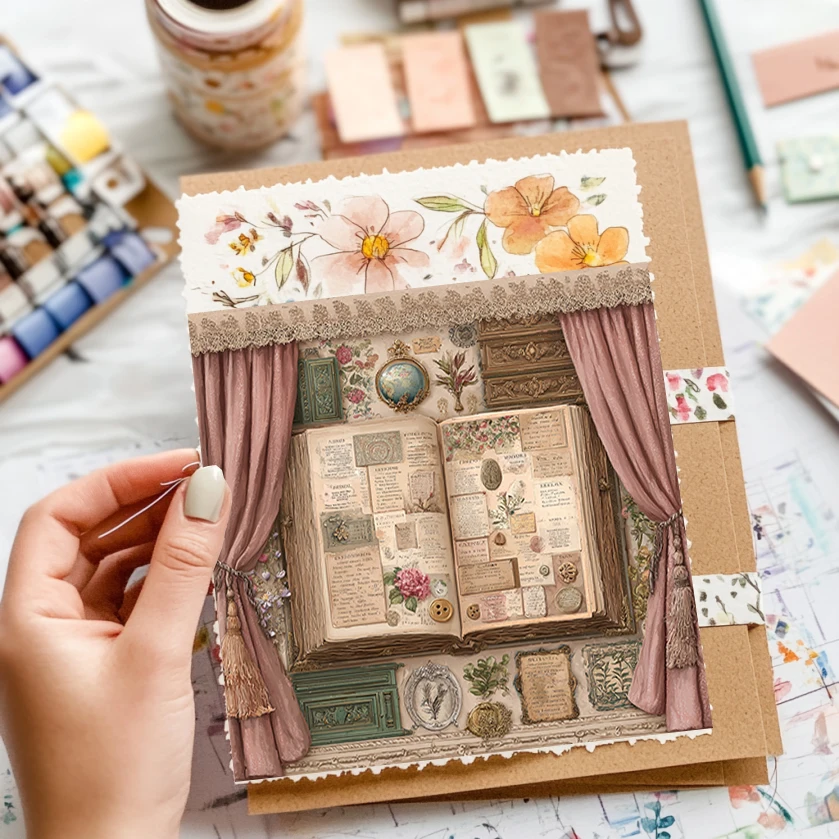 36 ورقة من ورق القصاصات المزخرف مقاس 6 × 6 بوصات: أغطية رسومات سبرايت الغابات لسجلات القصاصات والوريغامي والمجلات السحرية - مجموعة لطيفة