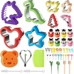 Stainless Sandwich Cutters Children Kids Dinosaur Heart Star Mickey Fruit Vegetable Shapes Cutters Bread Toast Food Cookie Molds