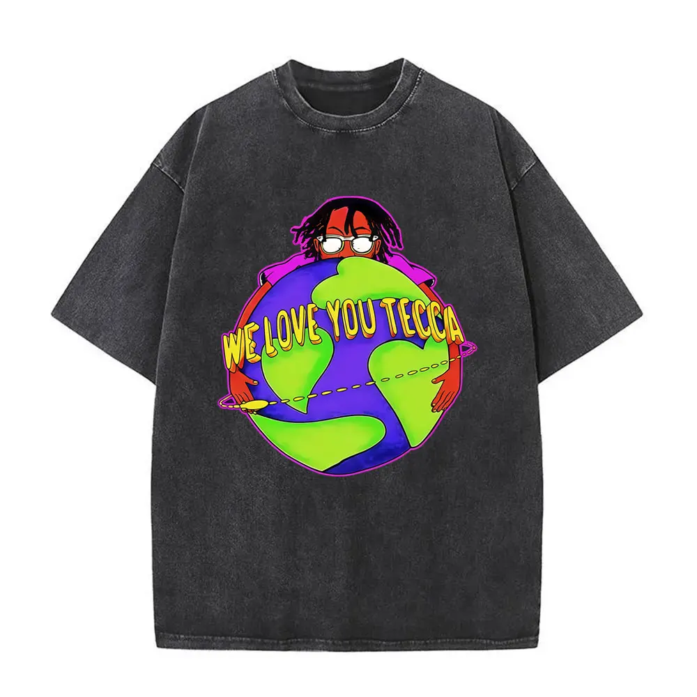 غسلها خمر مغني الراب ليل تيكا TEC ألبوم الجرافيك تي شيرت الرجال النساء الهيب هوب موضة موسيقى البوب تي شيرت الذكور المتضخم الشارع الشهير