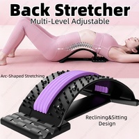 Back Stretcher Multi-Level Adjustable Massager Waist Neck Fitness Lumbar Cervical Spine Cervical Spine Support Massager Tools