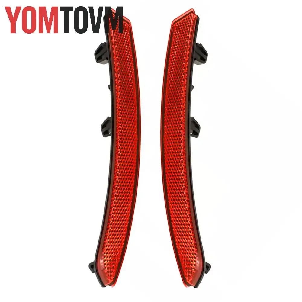 2Pcs Red Rear Bumper Reflector ABS Exterior Trim Car Accessories for BMW 2 Series Tourer F45 F46 2013-2019 Left/Right