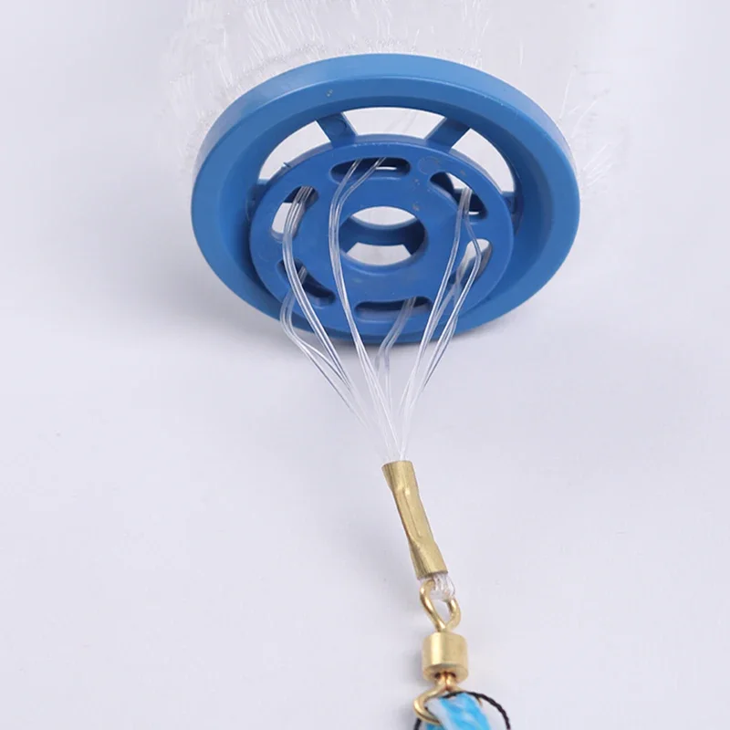 Lawaia Red de lanzamiento nailon monofilamento con anillo aluminio