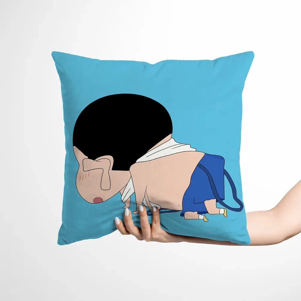 

Pillow Cover Home and Decoration Cushions Crayon Shin-chan Cushion Covers Decorative Pillows for Sofa Cases Elegant Room Sleep