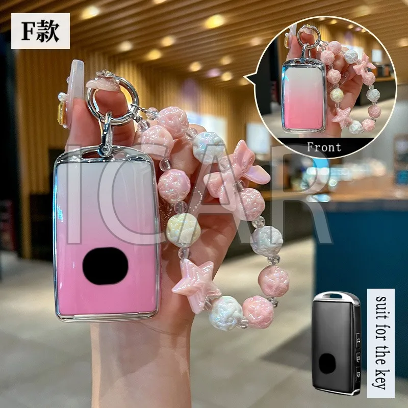 Gradient Color Tpu for Mazda 2 3 6 CX30 CX9 X9 CX5 X5 CX8 MX5 Remote Smart Card Car Key Case Cover Holder Keychain Accessories