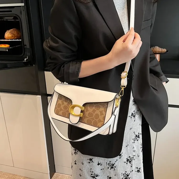 

Luxury Leather Women Messenger Bag High End Elegant Vintage Casual Simple Popular Classic Trendy Design Fashionable Bag