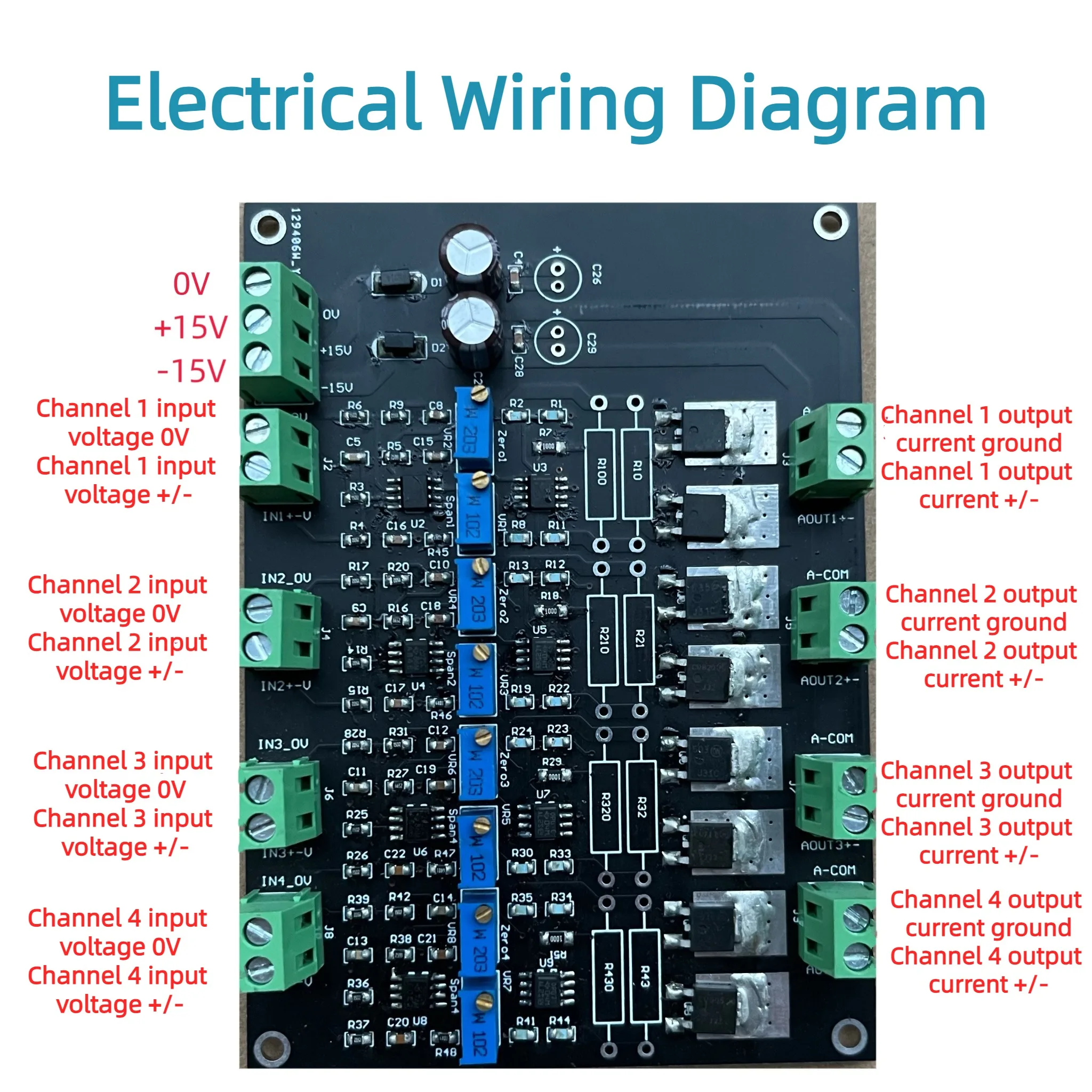 Positive and Negative 10V Turn Positive and Negative 20/40/100mA 0-10V Turn 0-20/40mA