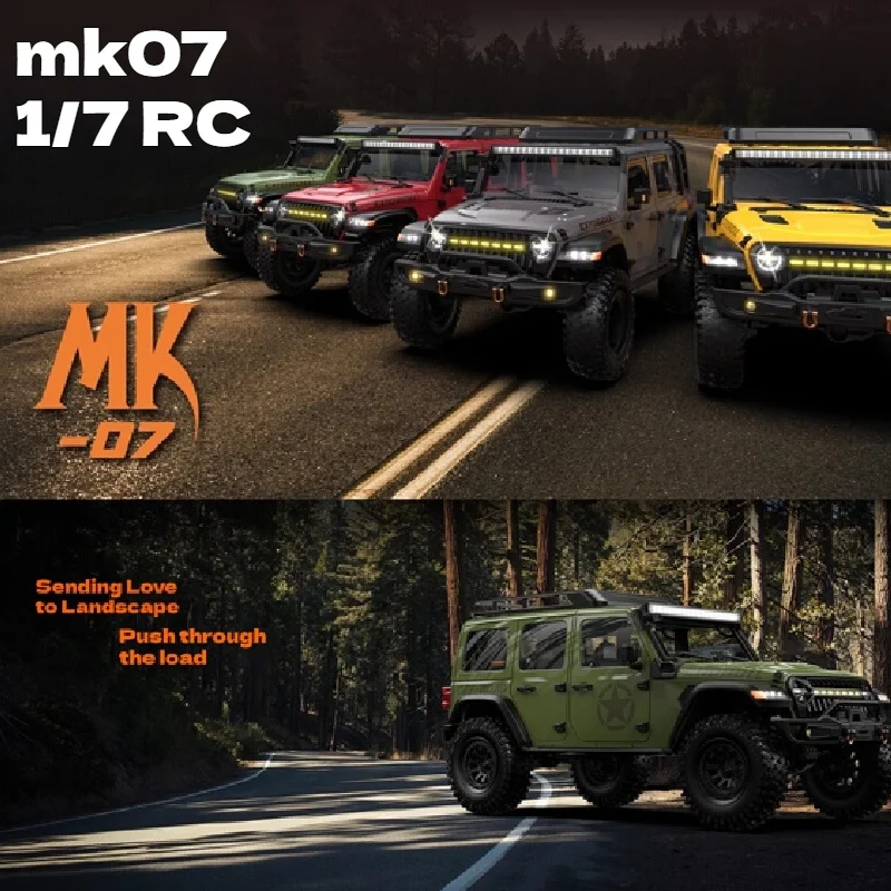 

Rillalo MK07 1/7 Scale RC Car Remote Control Electric Off-Road Vehicle with Dual Speed Shift And Differential Lock Climbing Toy