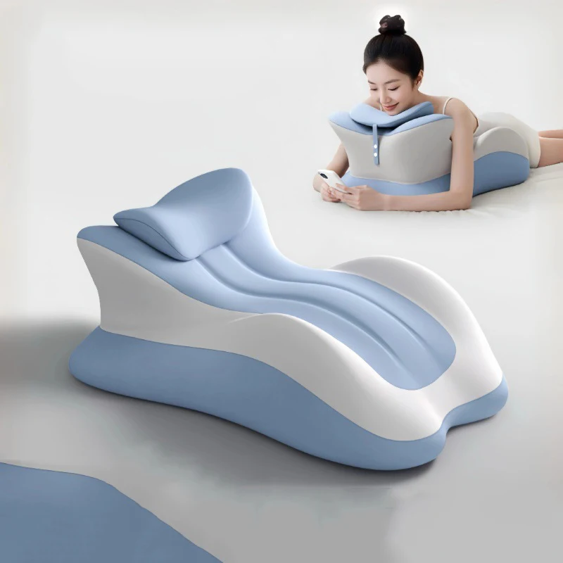 

Memory Foam Pillow Ergonomic Support Neck Leg Rest Reading Phone Use Bed Sofa Wedge Shape Pain Relief Comfort