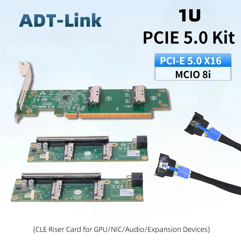 Pcie 5.0 Gpu Riser Cable - مجموعة محول PCI-e 5.0 X16 إلى