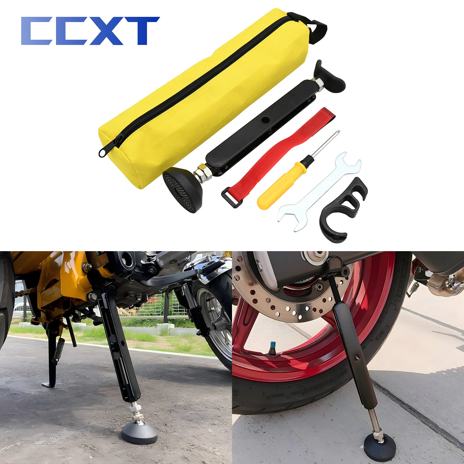 Motorcycle Wheel Lift Stand Trail Stand Front and Rear Easy Portable Repair Kits For Honda Yamaha Kawasaki KTM Suzuki Universal