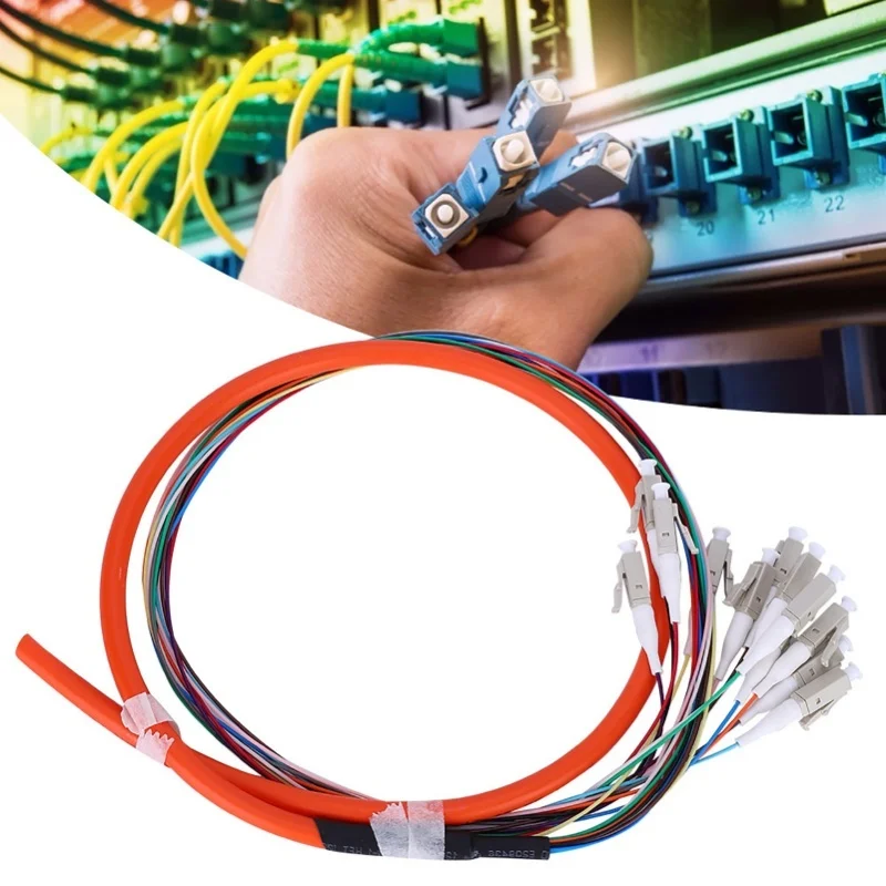 

Оптоволоконный кабель-пигтейл, многомодовый, 12-жильный, LC/UPC-62.5/125, с внешней оболочкой из ПВХ, для сетей