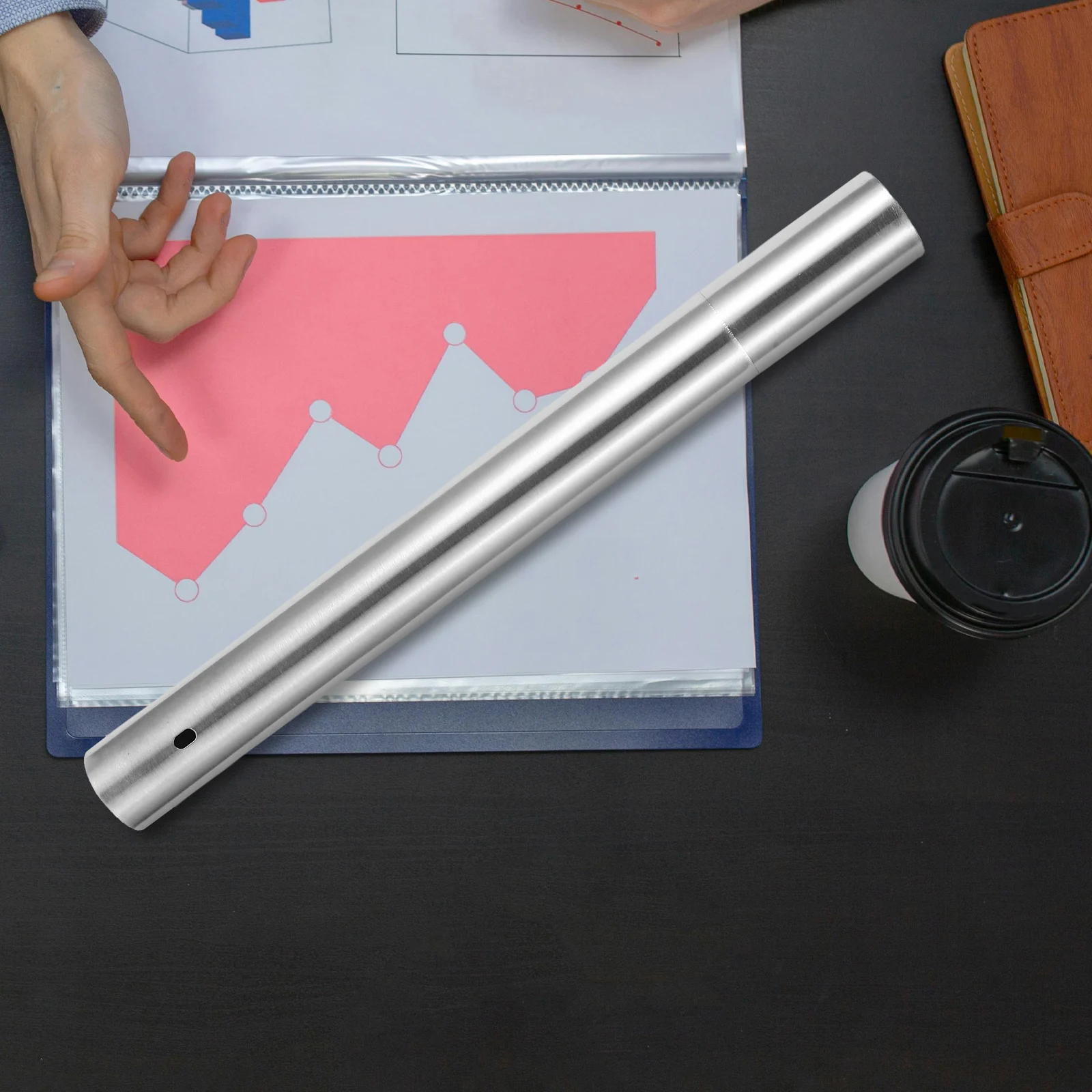 Zertifikats-Aufbewahrungsrohr, Edelstahl-Zylinder für Diplome, Geburtsurkunden, Taufe, Andenken, abschließbare Abdeckung, elegant