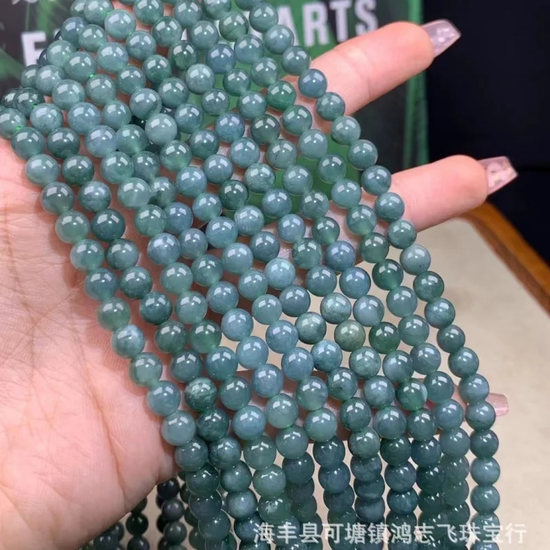 natural-dangerous-round-beads-multi-circle-blue-water-jade-necklace-simple-bracelet-accessories